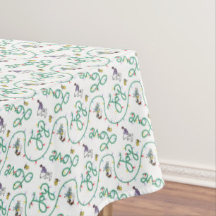 Peanuts   Shiny and Bright Christmas Love Pattern Tablecloth