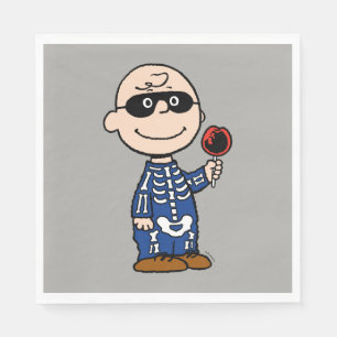 Peanuts   Skeleton Charlie Brown Napkin