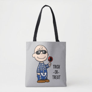Peanuts   Skeleton Charlie Brown Tote Bag