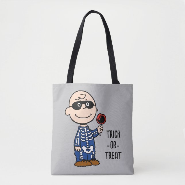 Peanuts | Skeleton Charlie Brown Tote Bag (Front)