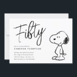 Peanuts Snoopy - 50th Birthday Invitation<br><div class="desc">Invite all your family and friends to your 50th Birthday Party with these Peanuts invitations featuring Snoopy! Personalise by adding all your party details!</div>