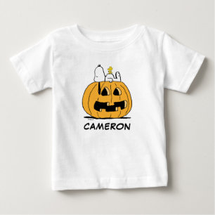 Peanuts   Snoopy and Woodstock Jack-O-Lantern Baby T-Shirt