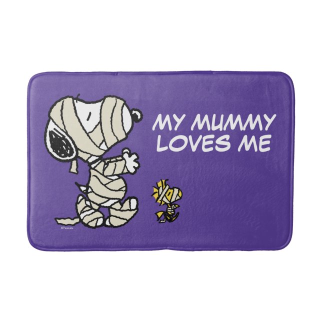 Peanuts | Snoopy and Woodstock Mummies Bath Mat (Front)