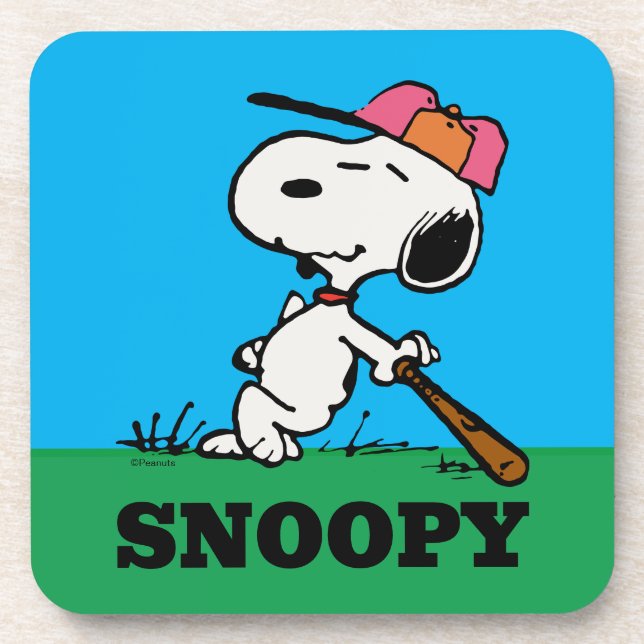 Peanuts | Snoopy at Bat Coaster (Front)