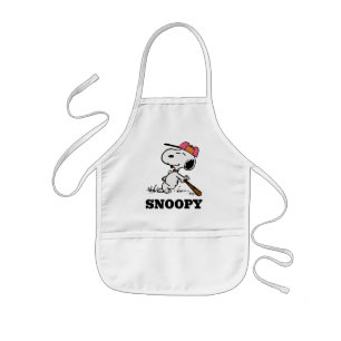 Peanuts   Snoopy at Bat Kids Apron