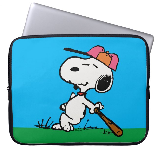 Peanuts | Snoopy at Bat Laptop Sleeve (Front)
