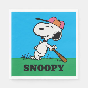 Peanuts Snoopy at Bat Napkin