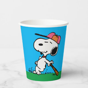 Peanuts   Snoopy at Bat Paper Cups