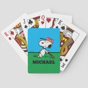 Peanuts   Snoopy at Bat Playing Cards