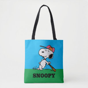 Peanuts   Snoopy at Bat Tote Bag