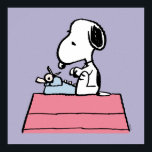 Peanuts | Snoopy at the Typewriter Poster<br><div class="desc">Check out this awesome Peanuts design featuring Snoopy.</div>