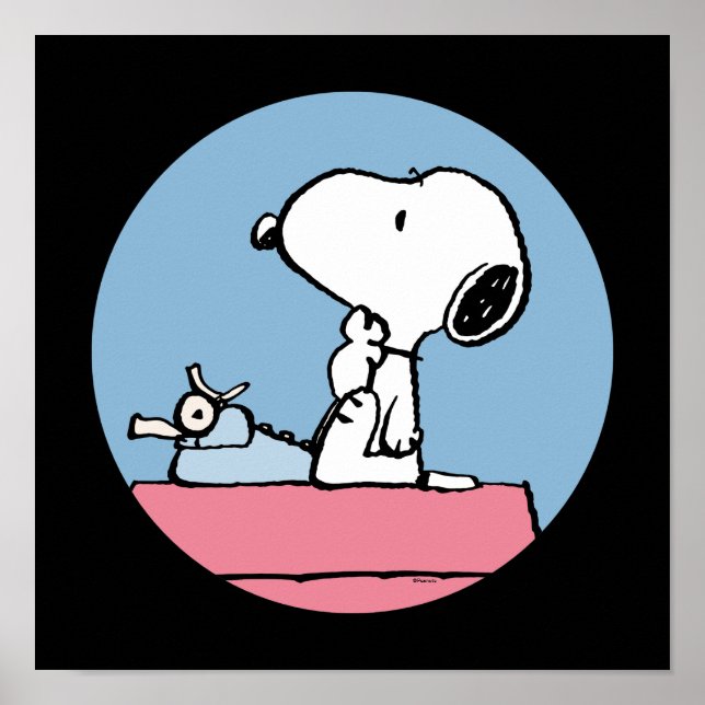 Peanuts | Snoopy at the Typewriter Poster (Front)