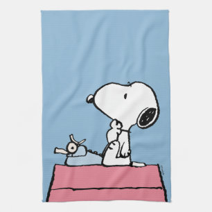 Peanuts   Snoopy at the Typewriter Tea Towel