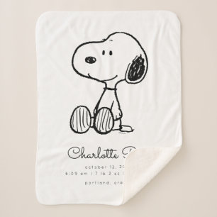 Peanuts   Snoopy Baby Sherpa Blanket