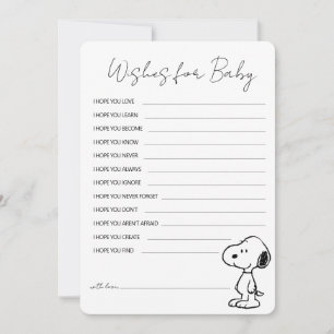 Peanuts Snoopy - Baby Sprinkle Wishes for Baby Card