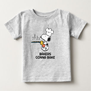 Peanuts Snoopy Baking Cookies Baby T-Shirt