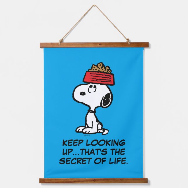 Peanuts | Snoopy Balancing His Dog Dish Hanging Tapestry (Front)