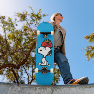 Peanuts   Snoopy Balancing His Dog Dish Skateboard