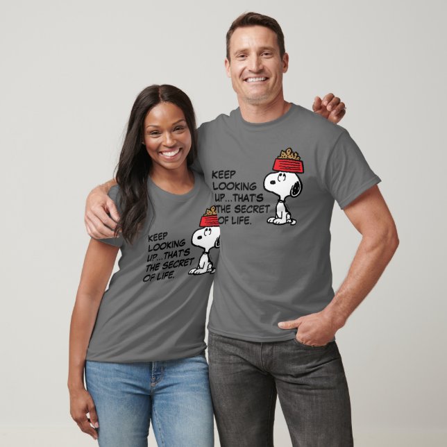 Peanuts | Snoopy Balancing His Dog Dish T-Shirt (Unisex)