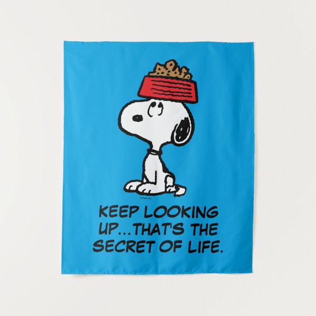Peanuts | Snoopy Balancing His Dog Dish Tapestry (Front)