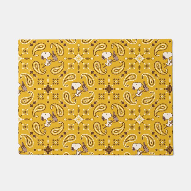 Peanuts | Snoopy Bandanna Cowboy Doormat (Front)
