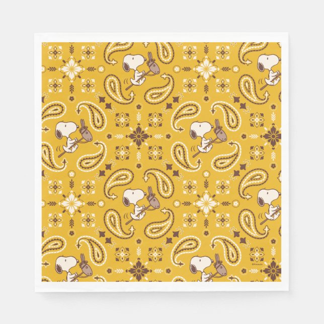 Peanuts | Snoopy Bandanna Cowboy Napkin (Front)