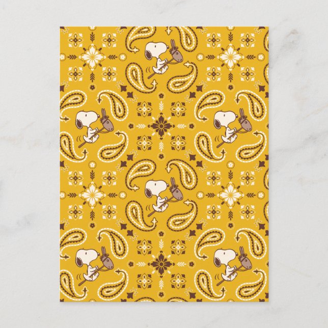 Peanuts | Snoopy Bandanna Cowboy Postcard (Front)