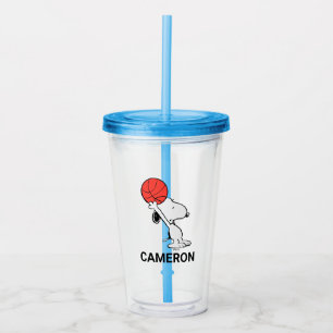 Peanuts   Snoopy Basketball Hoop Shot Acrylic Tumbler