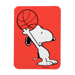 Peanuts Snoopy Basketball Hoop Shot Magnet