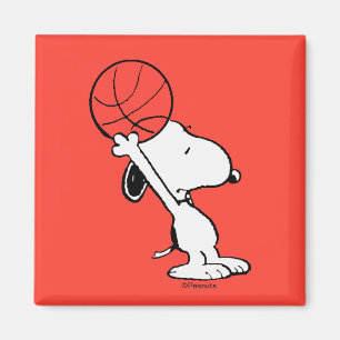 Peanuts Snoopy Basketball Hoop Shot Magnet