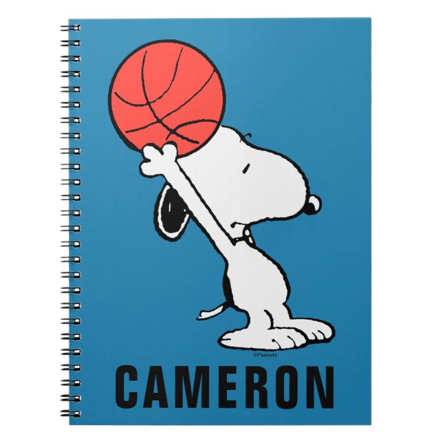 Peanuts | Snoopy Basketball Hoop Shot Notebook (Front)