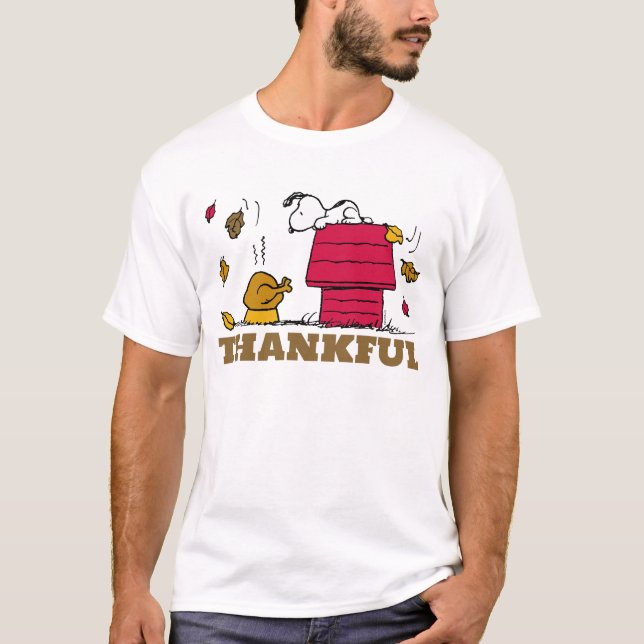 Peanuts | Snoopy Be Thankful T-Shirt (Front)
