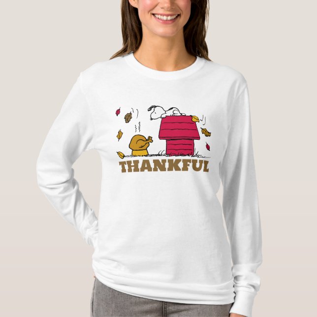 Peanuts | Snoopy Be Thankful T-Shirt (Front)