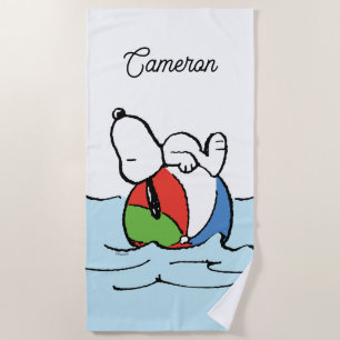 Peanuts   Snoopy Beach Ball Beach Beach Towel