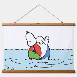 Peanuts   Snoopy Beach Ball Beach Hanging Tapestry