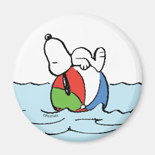 Peanuts   Snoopy Beach Ball Beach Magnet