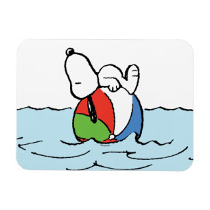 Peanuts   Snoopy Beach Ball Beach Magnet