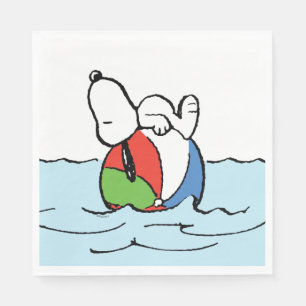 Peanuts Snoopy Beach Ball Beach Napkin