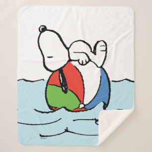 Peanuts   Snoopy Beach Ball Beach Sherpa Blanket