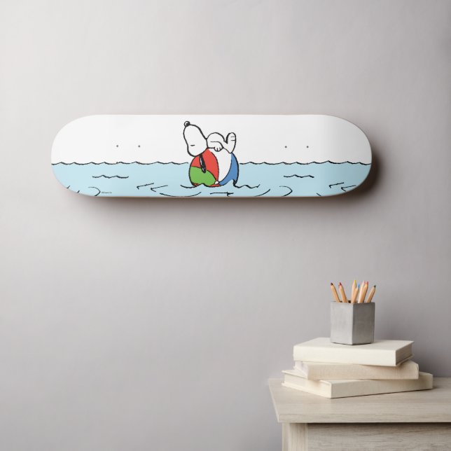 Peanuts | Snoopy Beach Ball Beach Skateboard (Wall Art (Horz))