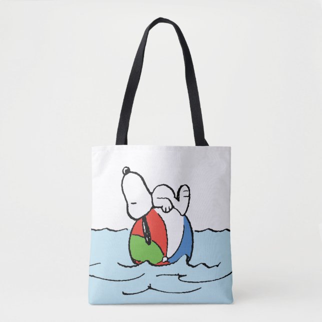 Peanuts | Snoopy Beach Ball Beach Tote Bag (Front)