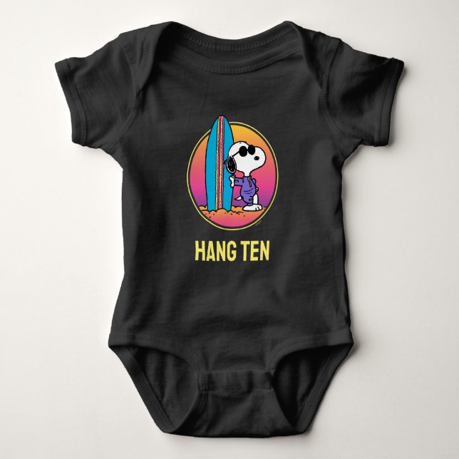 Peanuts | Snoopy Beach Beagle Baby Bodysuit (Front)