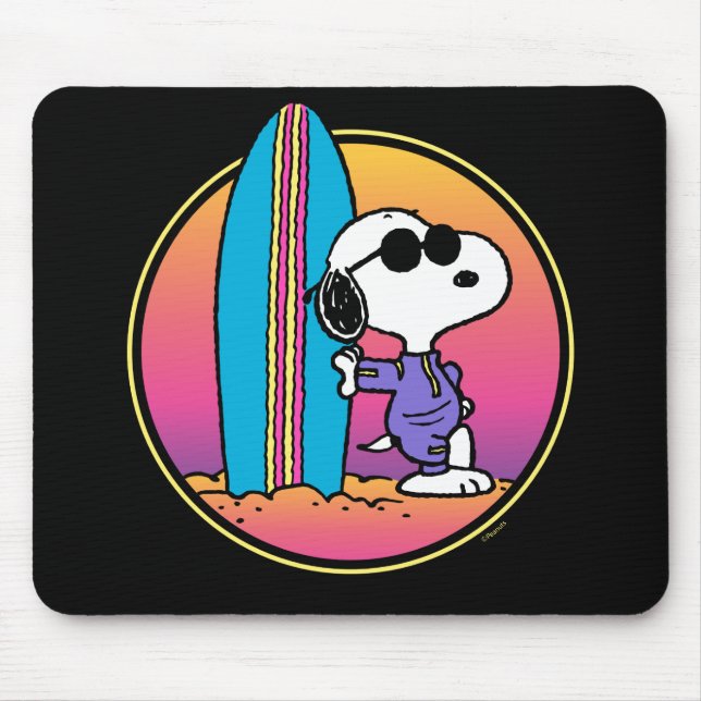 Peanuts | Snoopy Beach Beagle Mouse Mat (Front)
