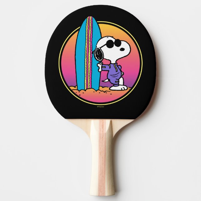 Peanuts | Snoopy Beach Beagle Ping Pong Paddle (Front)