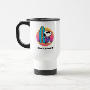 Peanuts   Snoopy Beach Beagle Travel Mug