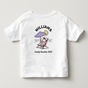 Peanuts   Snoopy Beach Family Vacation T-Shirt