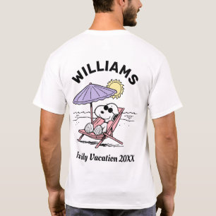 Peanuts   Snoopy Beach Family Vacation T-Shirt