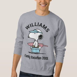 Peanuts Snoopy Beach Walk Family Vacation Sweatshirt