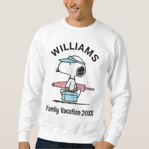Peanuts Snoopy Beach Walk Family Vacation Sweatshirt