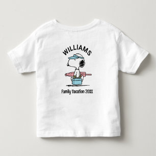 Peanuts Snoopy Beach Walk Family Vacation Toddler T-Shirt